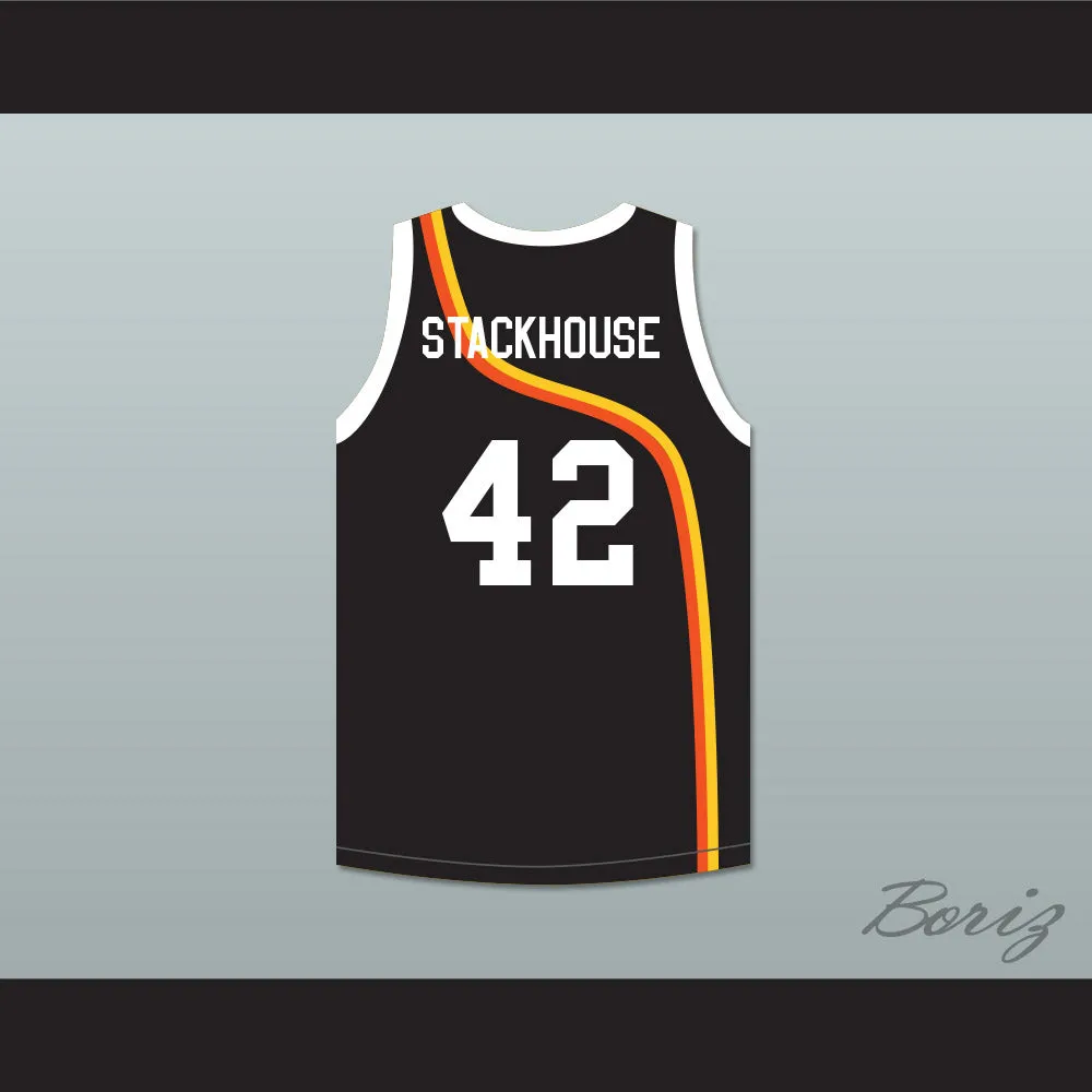 Jerry Stackhouse 42 Roswell Rayguns Black Basketball Jersey