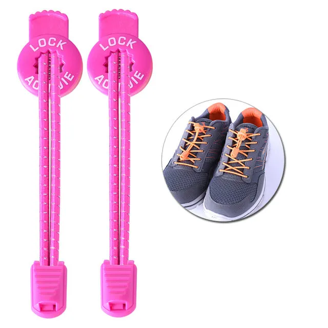 Outdoor Sports Shoelace 120CM Reflective Lace Elastic Running Riding Hiking No Tie Shoe Lace