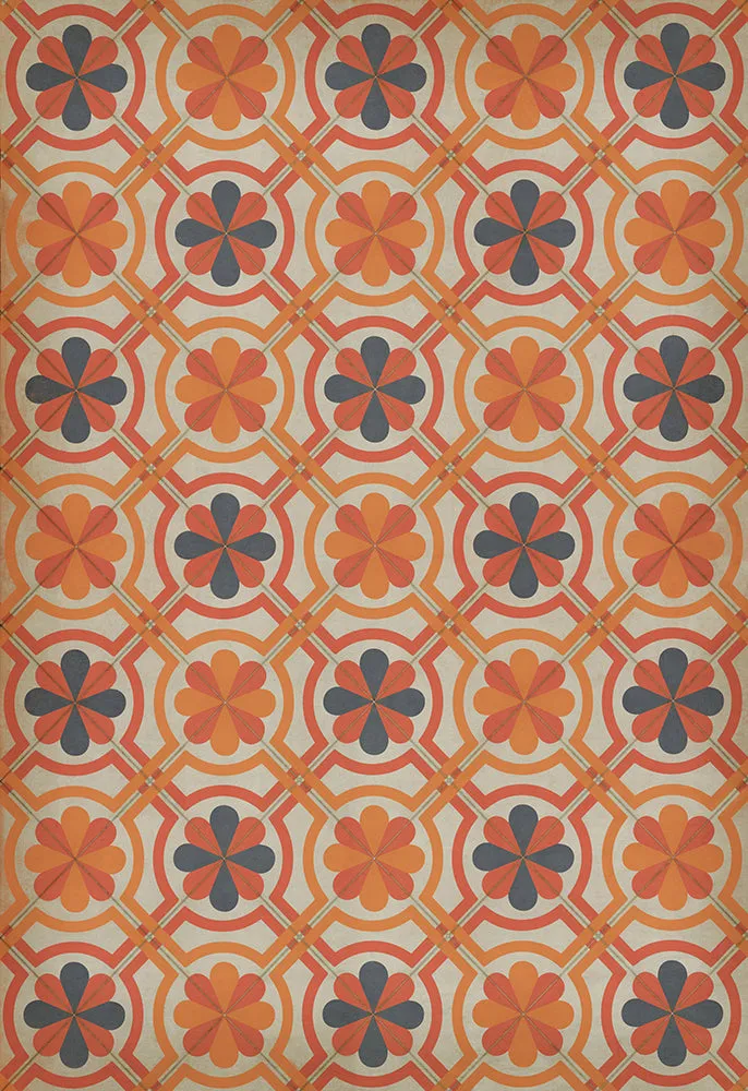 Pattern 19 "Galileo" Vinyl Floorcloth - Spicher & Co.