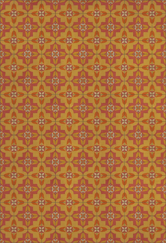 Pattern 33 "Lollygagger" Vinyl Floorcloth - Spicher & Co.