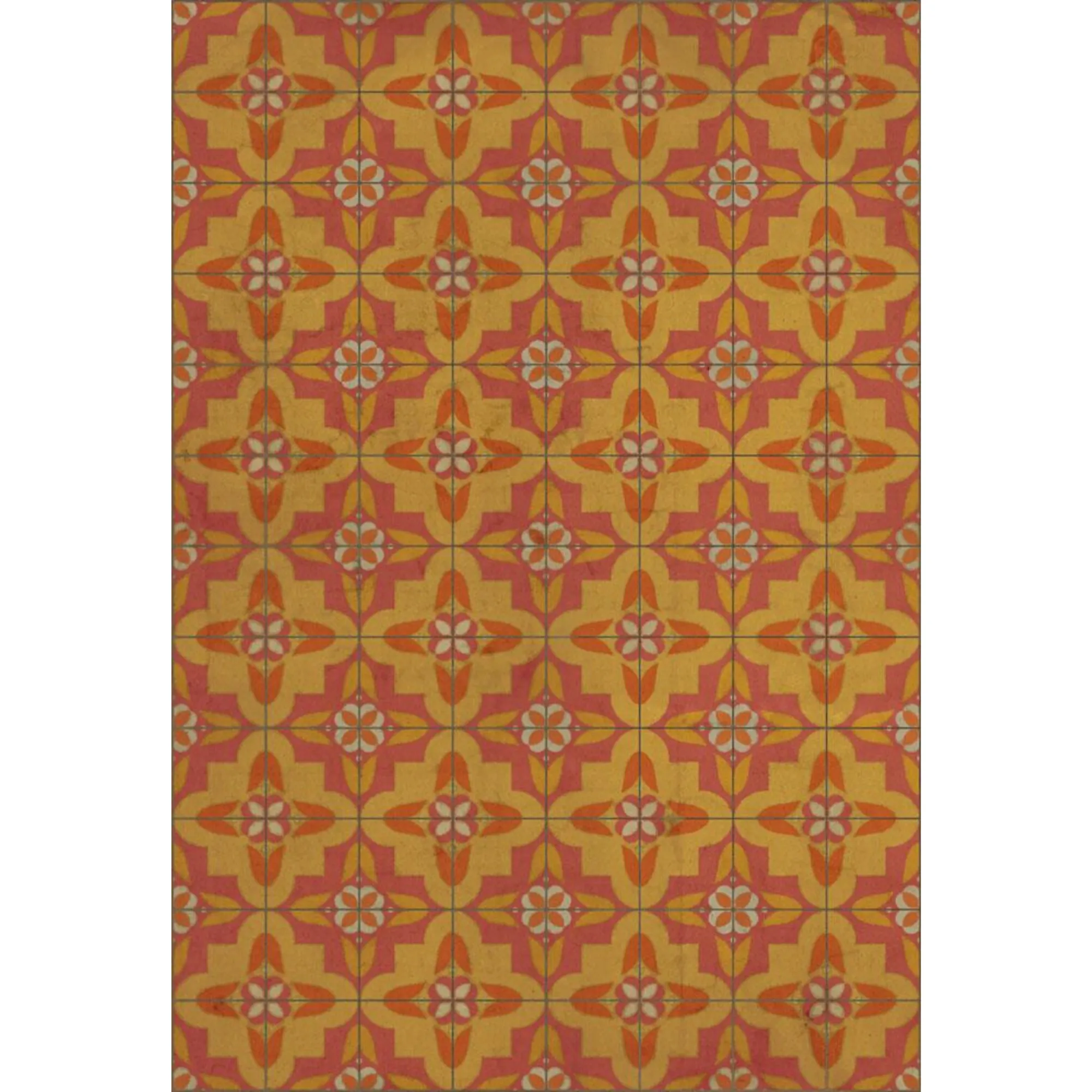 Pattern 33 "Lollygagger" Vinyl Floorcloth - Spicher & Co.