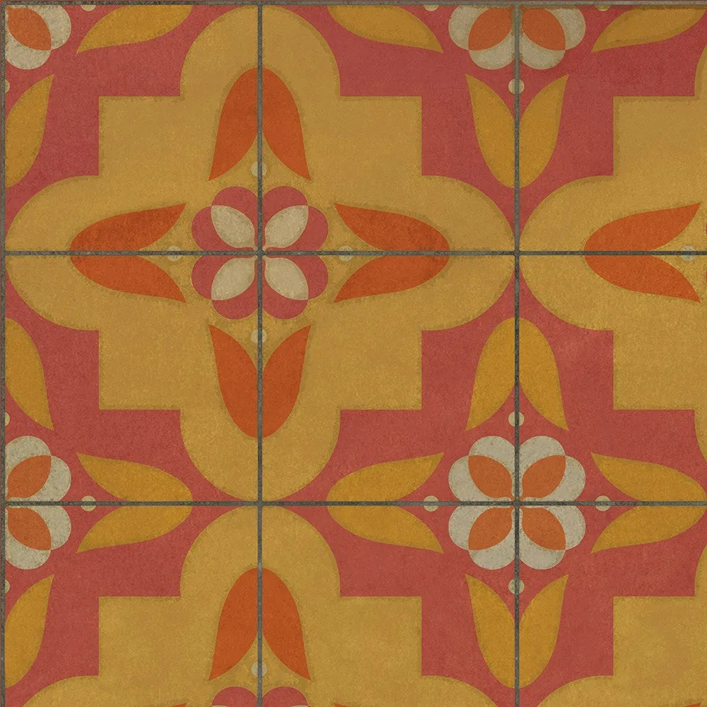 Pattern 33 "Lollygagger" Vinyl Floorcloth - Spicher & Co.