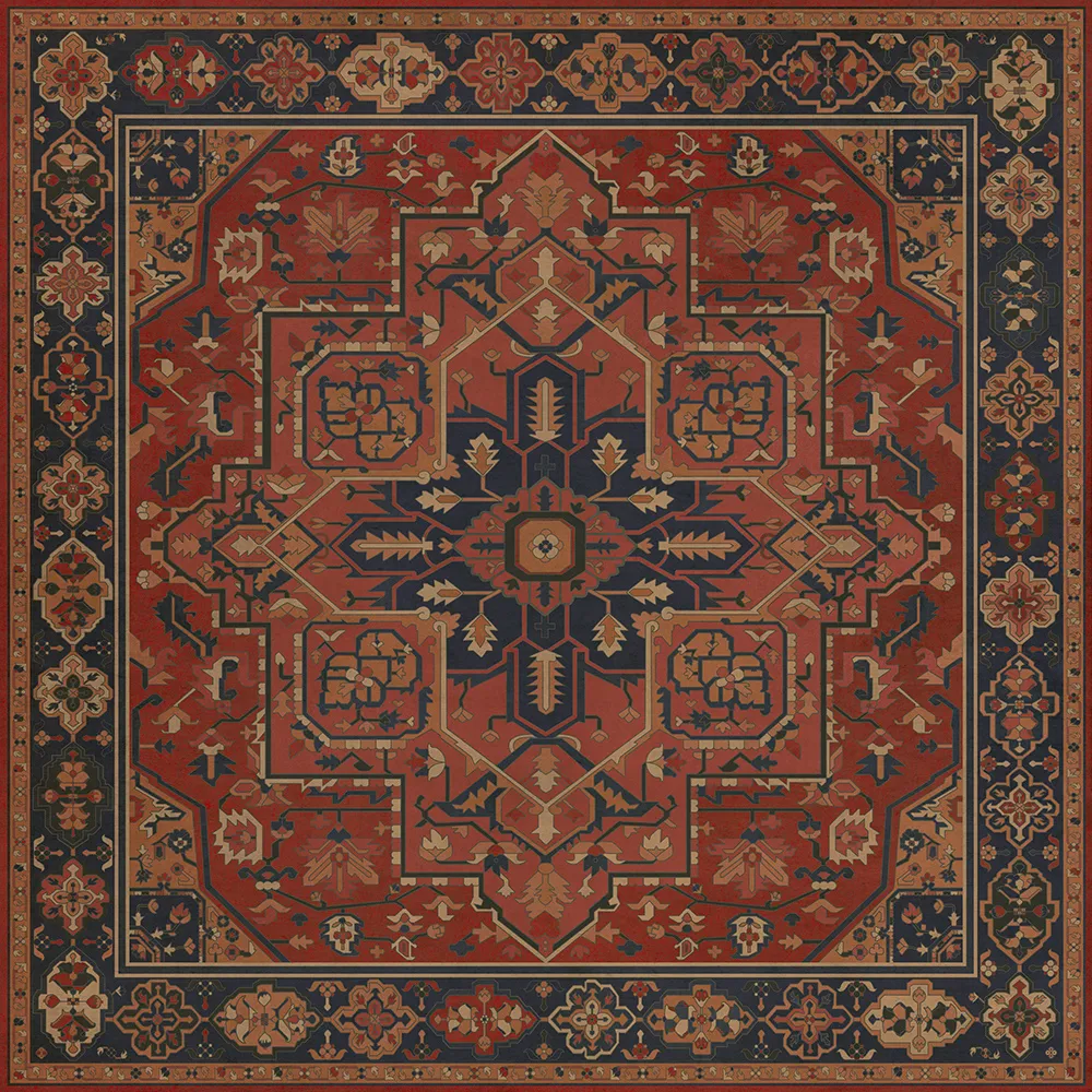 Persian Bazaar - Camelot "King Arthur" Vinyl Floorcloth - Spicher & Co.