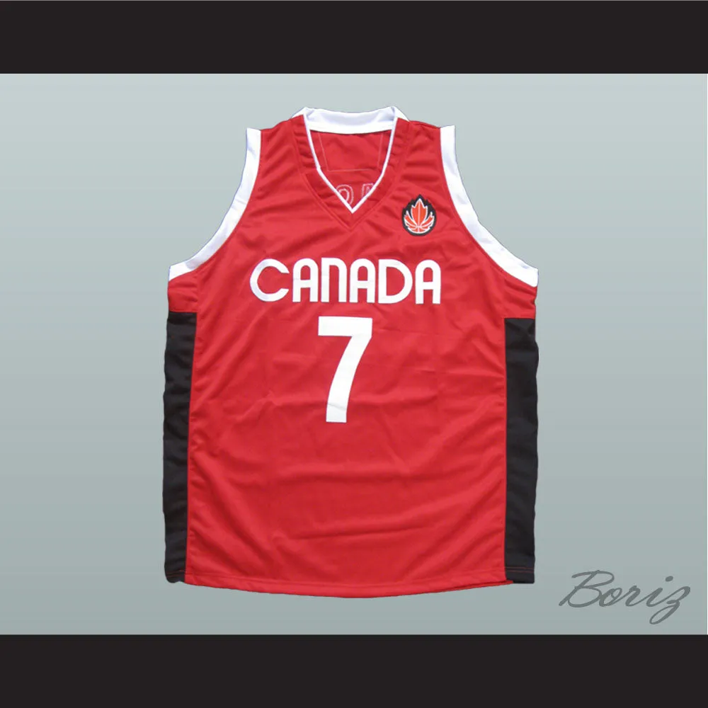 Steve Nash 7 Canada Red Basketball Jersey