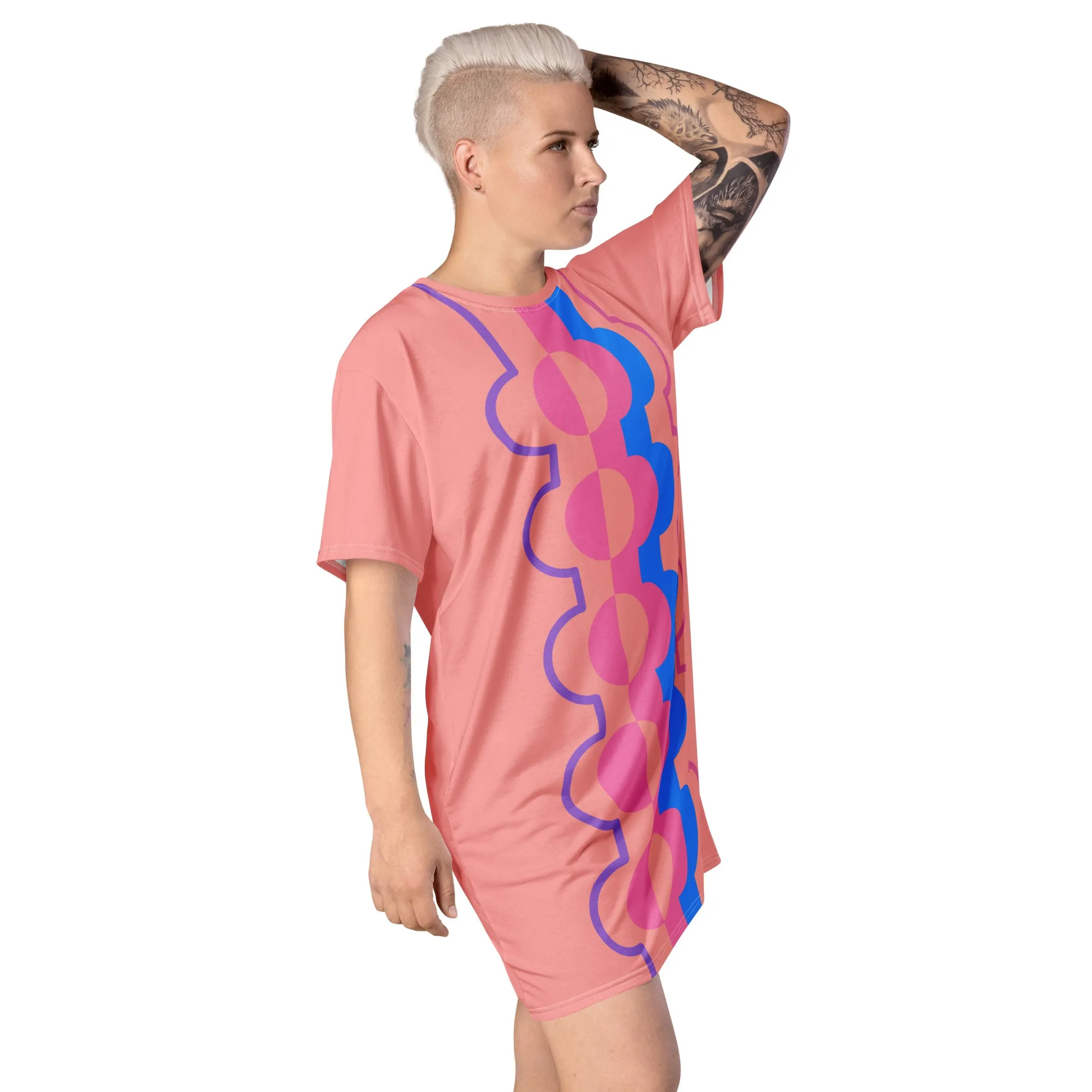 T-shirt Dress, Mid Century Pastel