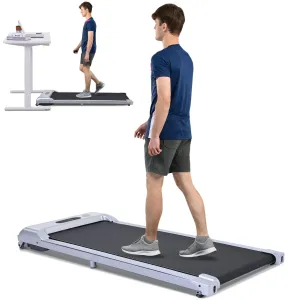 Under Desk Electric Treadmill Walking Jogging Running Machine-ilver